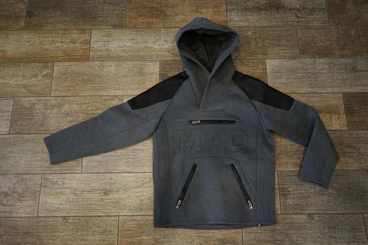 Худі_MAD_сірий